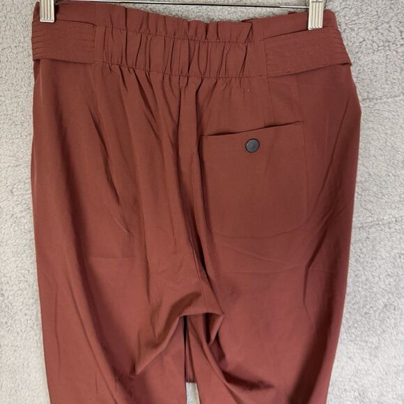 S Athleta Skyline Pant II Womens 6 Rose High Rise Tapered Leg Tie Waist Pleated - Picture 8 of 11